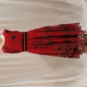 Richie House Girls Size 10/11 Red Special Occasion Dress